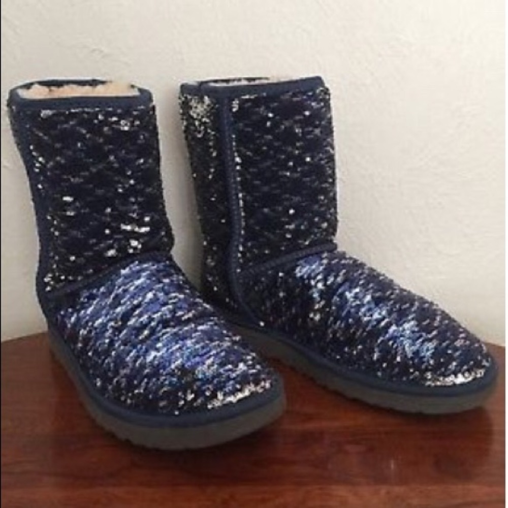Blue Sparkly Uggs